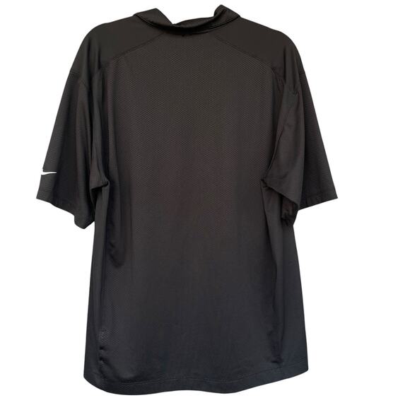 Nike Golf Mens Fitdry Polo‎ Shirt Large Black Athletic Activewear Lightweight - Picture 2 of 10
